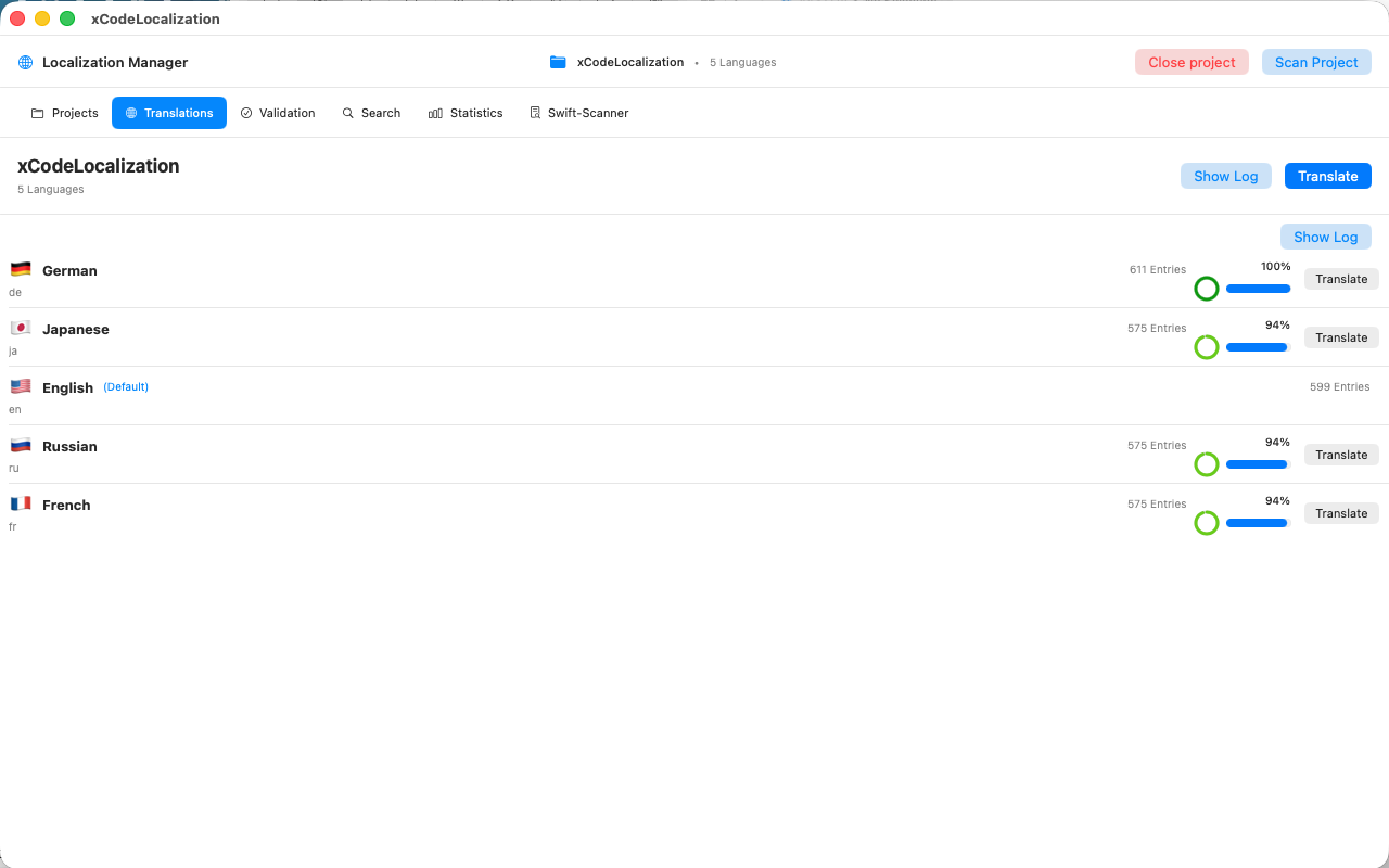 xCodeLocalization Screenshot 2